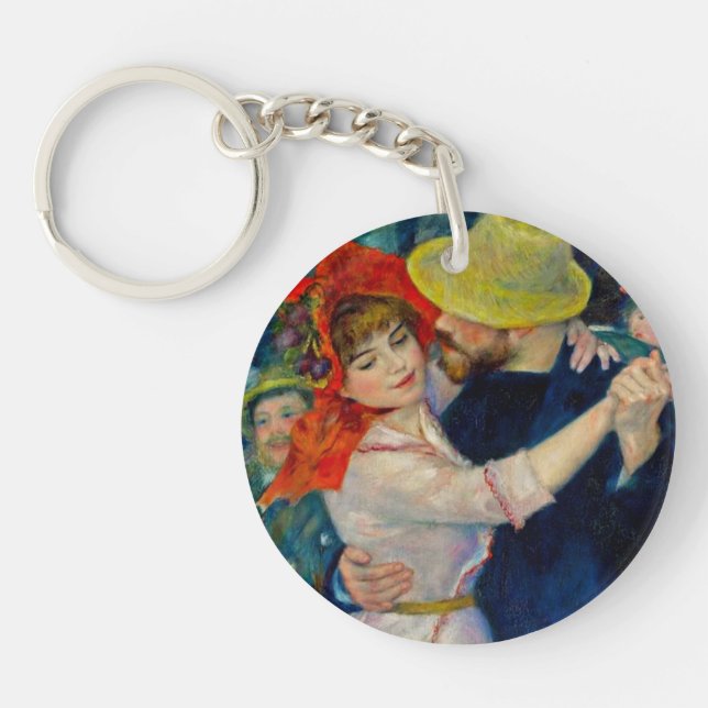 Dance at Bougival Pierre Renoir Key Ring (Front)