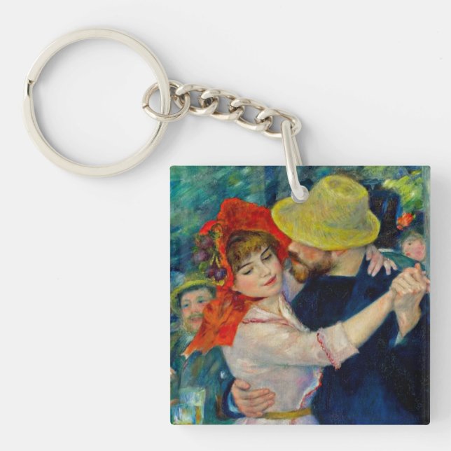 Dance at Bougival Pierre Renoir Key Ring (Front)