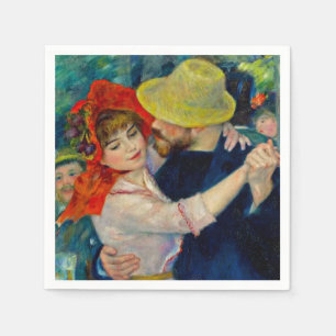 Dance at Bougival Pierre Renoir Napkin