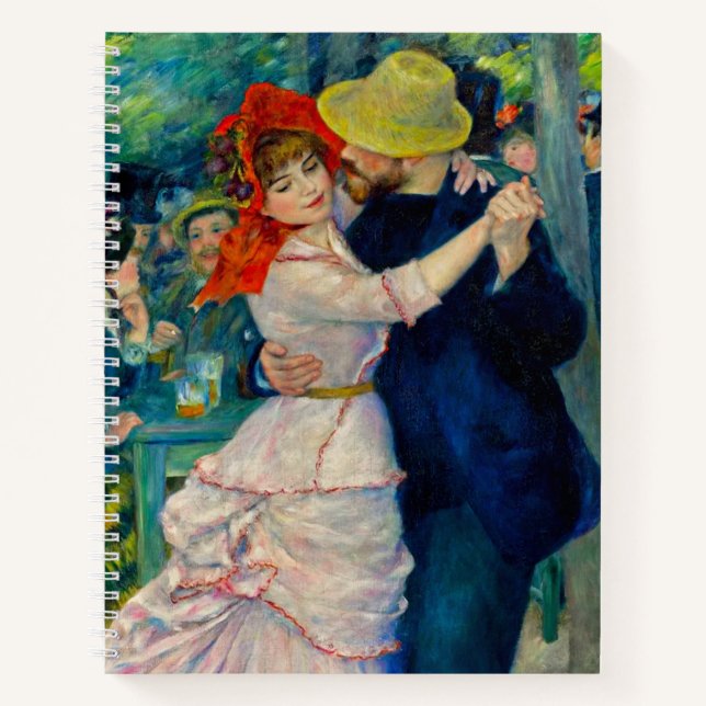 Dance at Bougival Pierre Renoir Notebook (Front)