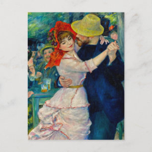 Dance at Bougival Pierre Renoir Postcard