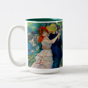 Dance at Bougival Pierre Renoir Two-Tone Coffee Mug