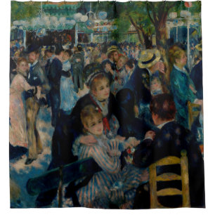 Dance at Le Moulin de la Galette - Auguste Renoir Shower Curtain
