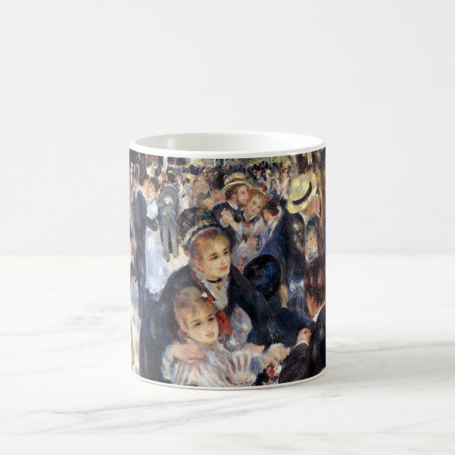 Dance at Le Moulin de la Galette by Pierre-Auguste Coffee Mug (Center)