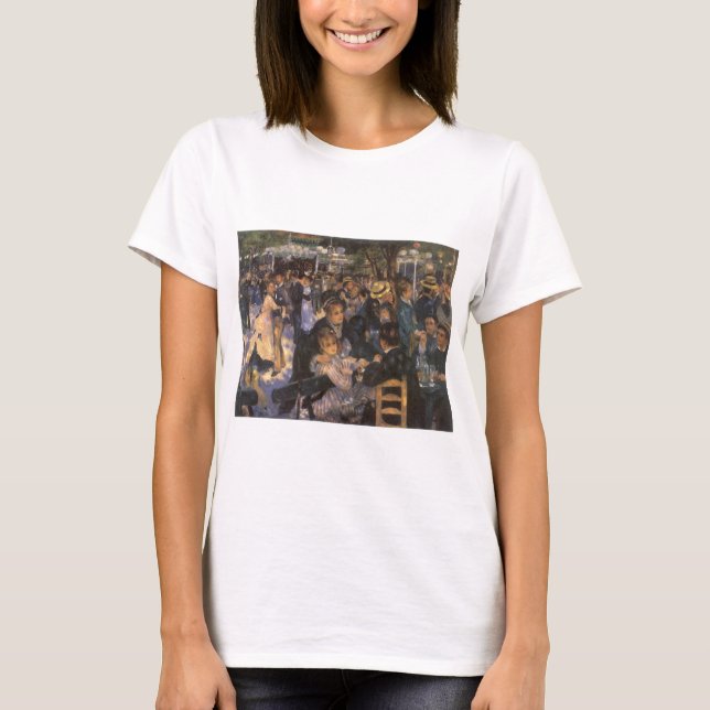 Dance at Le Moulin de la Galette by Pierre Renoir T-Shirt (Front)