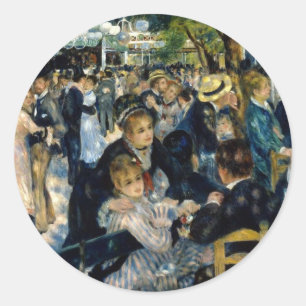 Dance at Le Moulin de la Galette by Renoir Classic Round Sticker