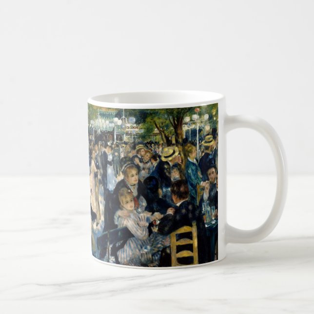 Dance at Le Moulin de la Galette by Renoir Coffee Mug (Right)