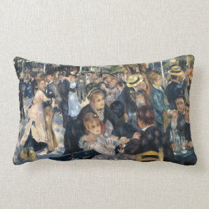 Dance at Le moulin de la Galette, Renoir Lumbar Cushion