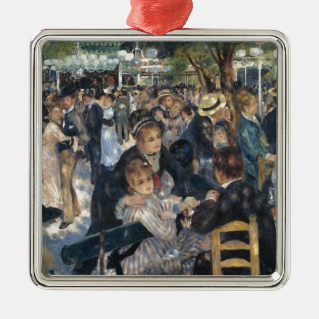 Dance at Moulin de la Galette by Renoir Metal Ornament (Front)