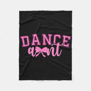 Dance Aunt Coquette Dancing Auntie Dancer Aunt Fleece Blanket