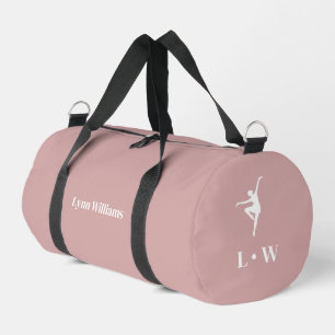 Dance Bag   Pink Initials Name Duffle Bag