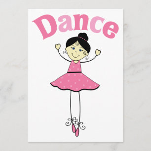 Dance Ballerina Invitation