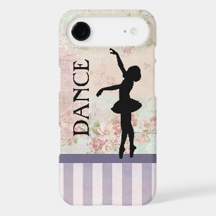 Dance - Ballerina Silhouette on Vintage Background
