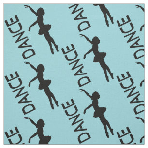 Dance - Ballerina Silhouette Pattern Fabric