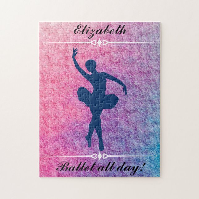 Dance Ballet All Day Custom Ballerina   Jigsaw Puzzle (Vertical)