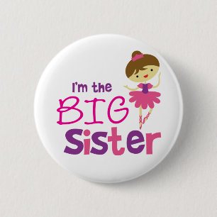 Dance Ballet Big Sister 6 Cm Round Badge