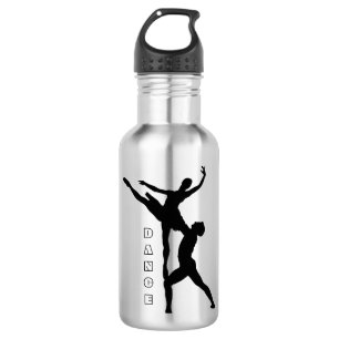 Dance Ballet Couple Metal Water Bottle