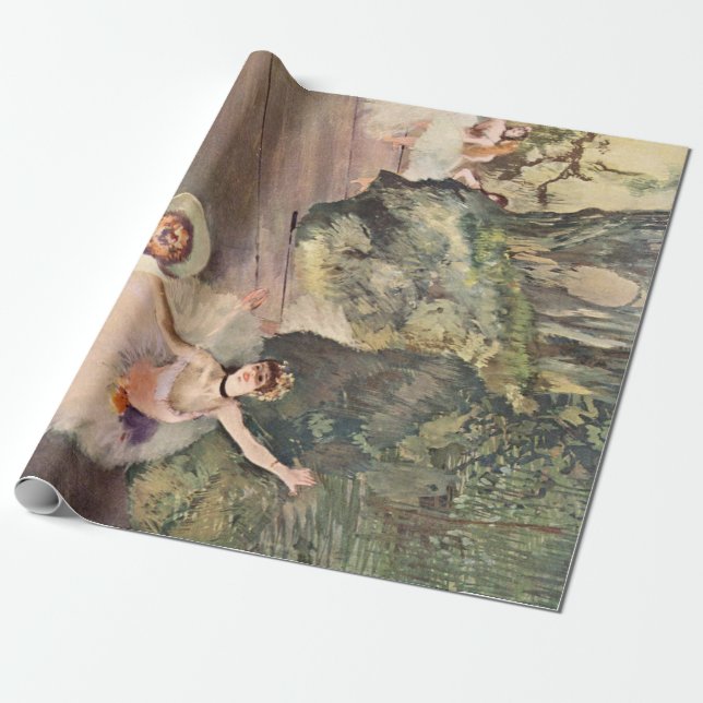 Dance / Ballet -School - Degas Painting Wrapping Paper (Unrolled)