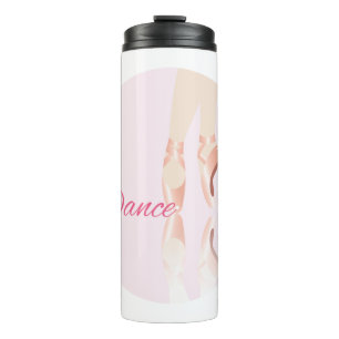 Dance Ballet Slippers Thermal Tumbler