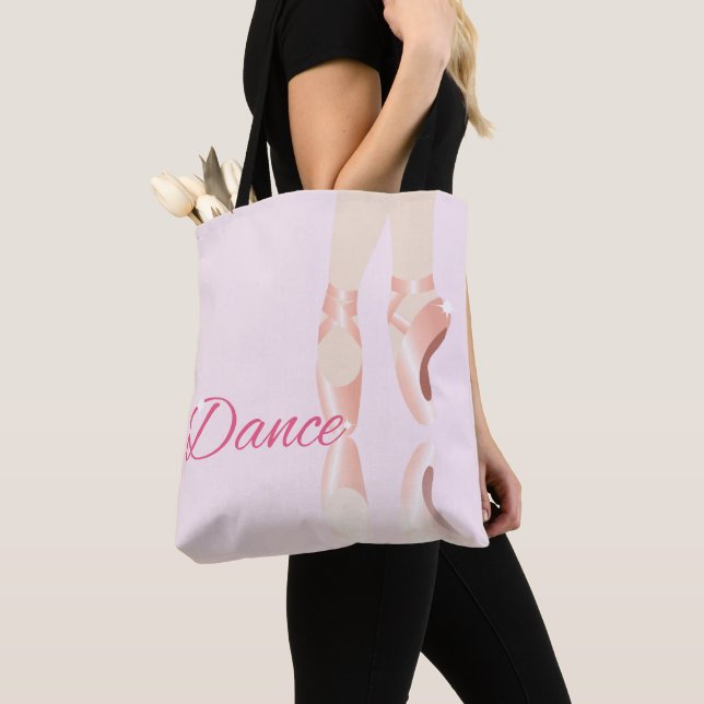 Dance Ballet Slippers Tote Bag (Close Up)