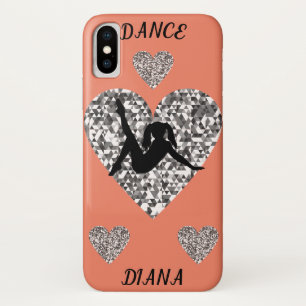 Dance barely there iPhone X case in peach.