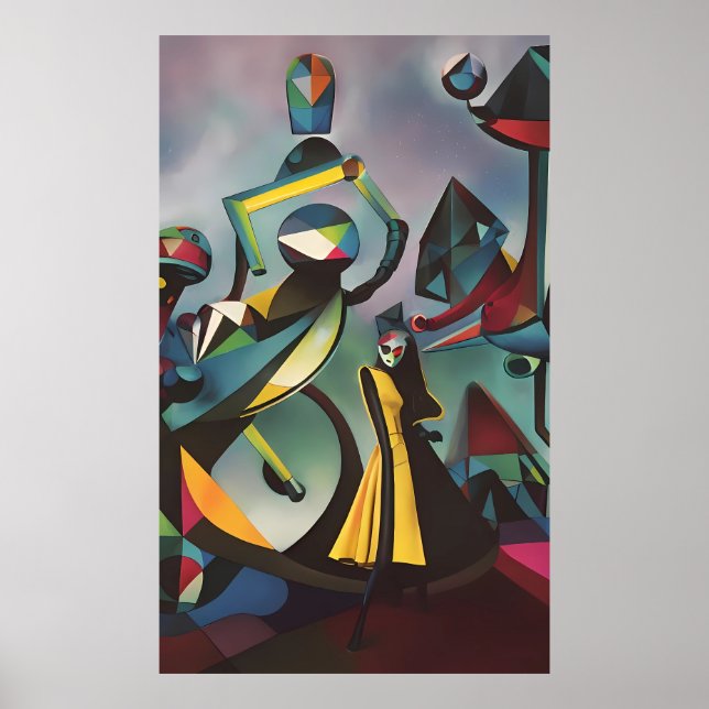 Dance Before Dawn - Ken Gauge Surreal Art Poster (Front)