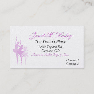 Dance Business Card