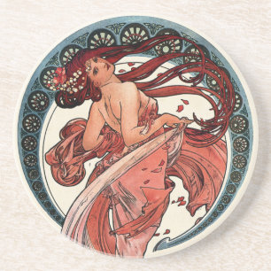 Dance by Alfons Mucha 1898 Coaster
