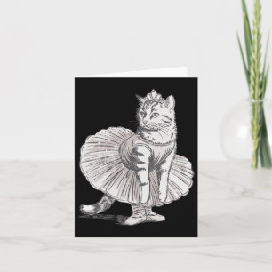 Dance Cat Cute Dance Dancing  Card