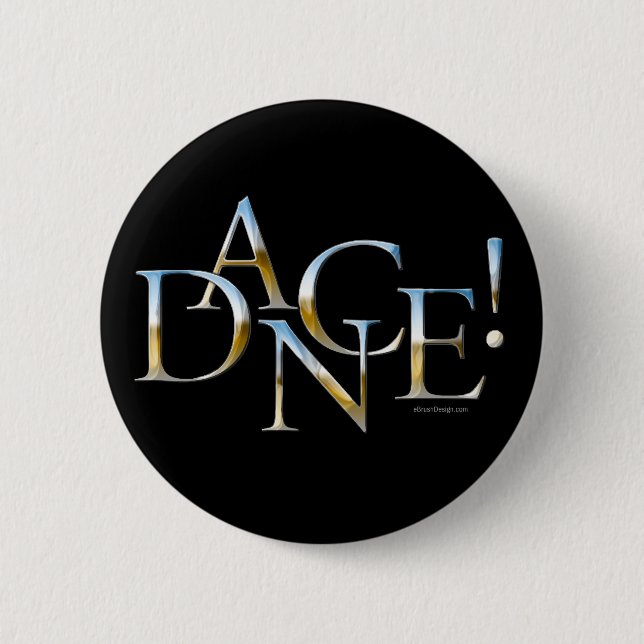 Dance! (Chrome) 6 Cm Round Badge (Front)
