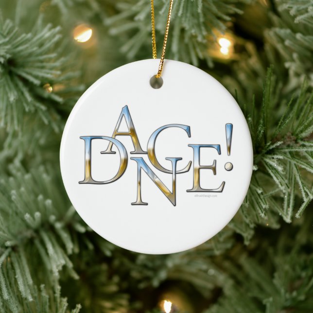 Dance! (Chrome) Ceramic Ornament (Tree)