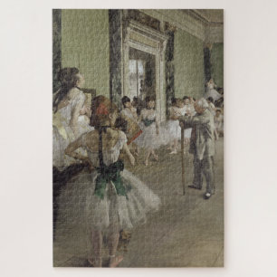 Dance Class Ballet - Edgar Degas Painting Jigsaw Puzzle