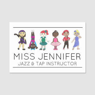 Dance Class Ballet Tap Jazz Lyrical Teacher Name Tag