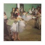Dance Class by Degas, Vintage Impressionism Ballet Ceramic Tile<br><div class="desc">The Dance Class (1874) by Edgar Degas is a vintage impressionist fine art painting. The famous dance master Jules Perrot is conducting the class in a rehearsal hall in the old Paris Opera. A school classroom of ballet dancers, ballerinas and their dance professor teacher with a large mirror hanging on...</div>