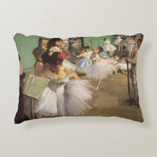 Dance Class by Degas, Vintage Impressionism Ballet Decorative Cushion