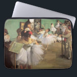 Dance Class by Degas, Vintage Impressionism Ballet Laptop Sleeve<br><div class="desc">The Dance Class (1874) by Edgar Degas is a vintage impressionist fine art painting. The famous dance master Jules Perrot is conducting the class in a rehearsal hall in the old Paris Opera. A school classroom of ballet dancers, ballerinas and their dance professor teacher with a large mirror hanging on...</div>