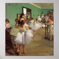 Dance Class - Vintage Ballet Painting - by Degas