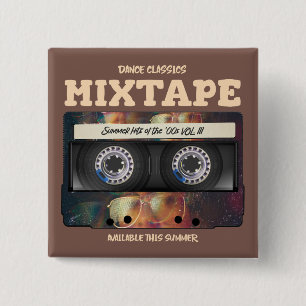 Dance Classics Mixtape Summer Hits of the 00s 15 Cm Square Badge