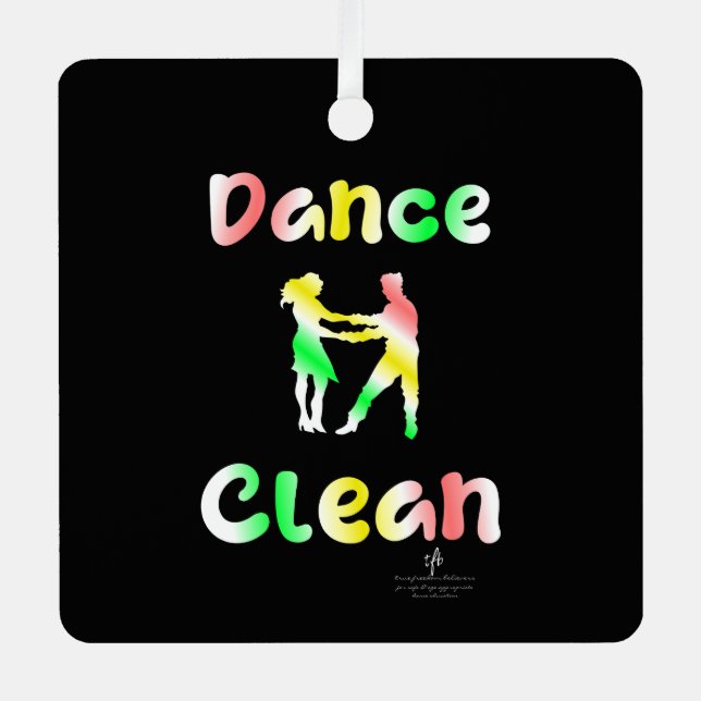 Dance Clean Bright Parol Sq. Metal Tree Decoration (Front)