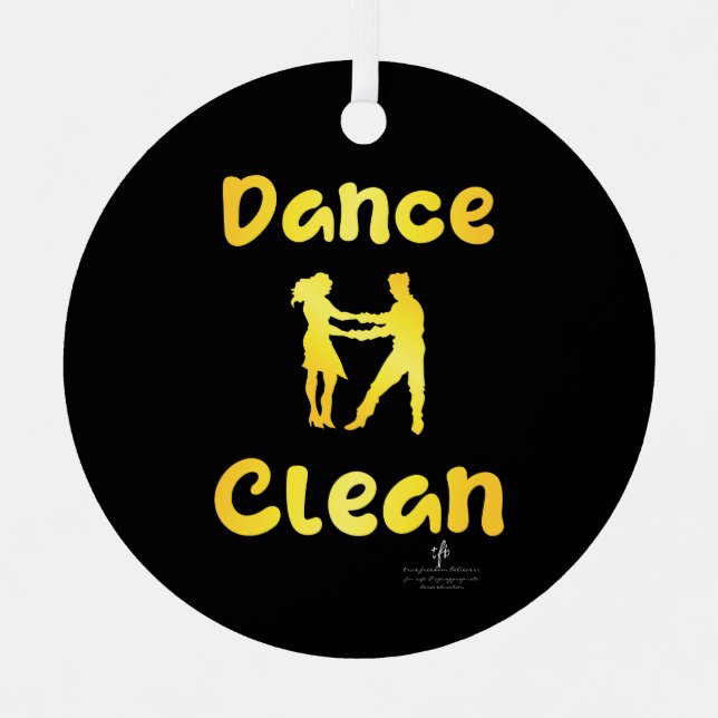 Dance Clean Golden Brass Round Metal Tree Decoration (Front)