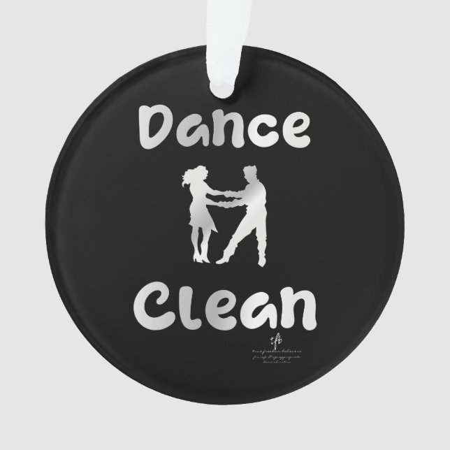Dance Clean Mexican Silver Round Ornament (Front)