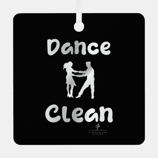 Dance Clean Mexican Silver Sq. Metal Tree Decoration (Front)