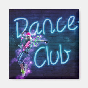 Dance Club Neon Sign Magnet Dance Gift