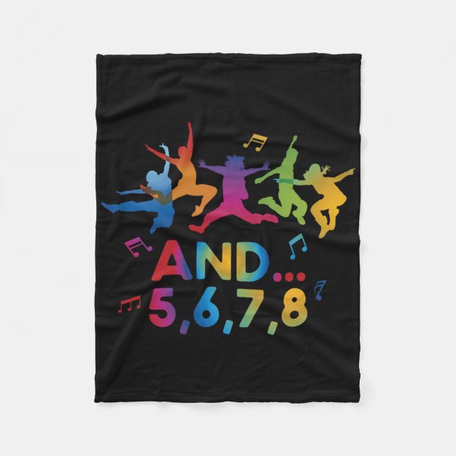 Dance Coach Dancer Dancing Dance Teacher Instructo Fleece Blanket (Front)