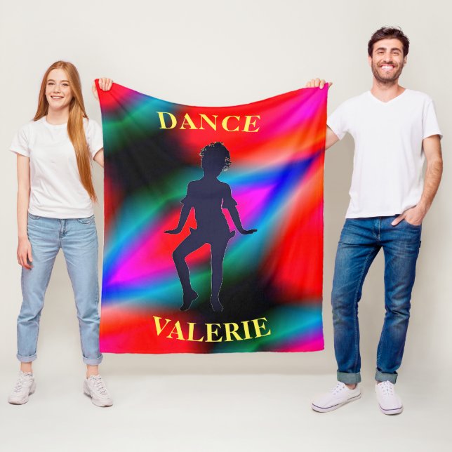 Dance Colourful Fleece Blanket (In Situ)
