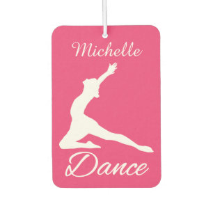 DANCE custom monogram & colour air freshner Car Air Freshener