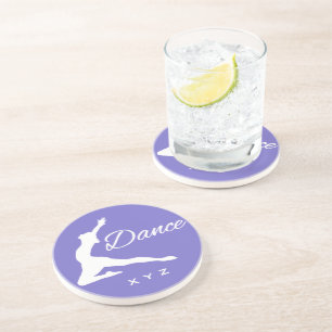 DANCE custom monogram & colour coaster