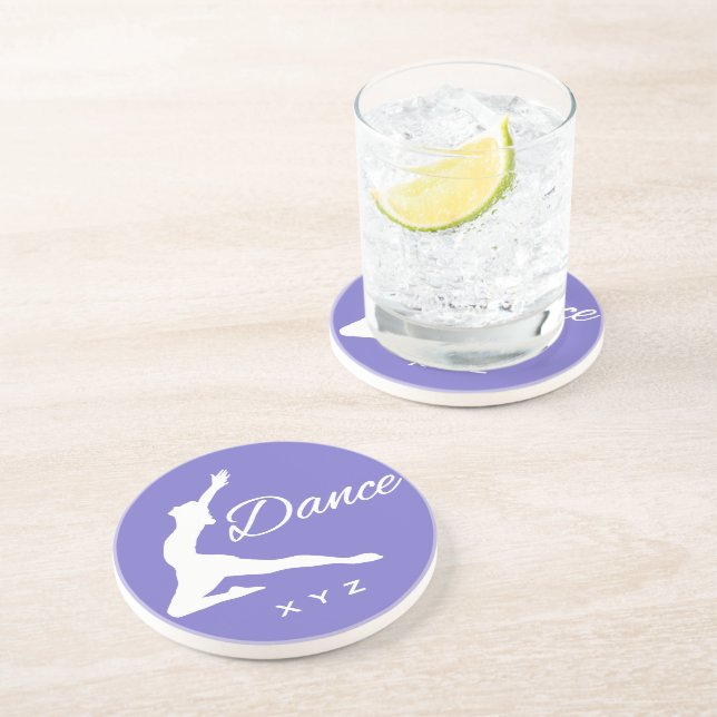 DANCE custom monogram & colour coaster (Side)