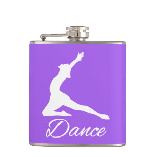DANCE custom monogram & colour flask