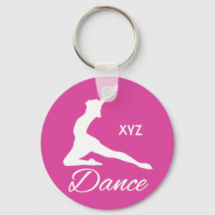 DANCE custom monogram & colour key chains